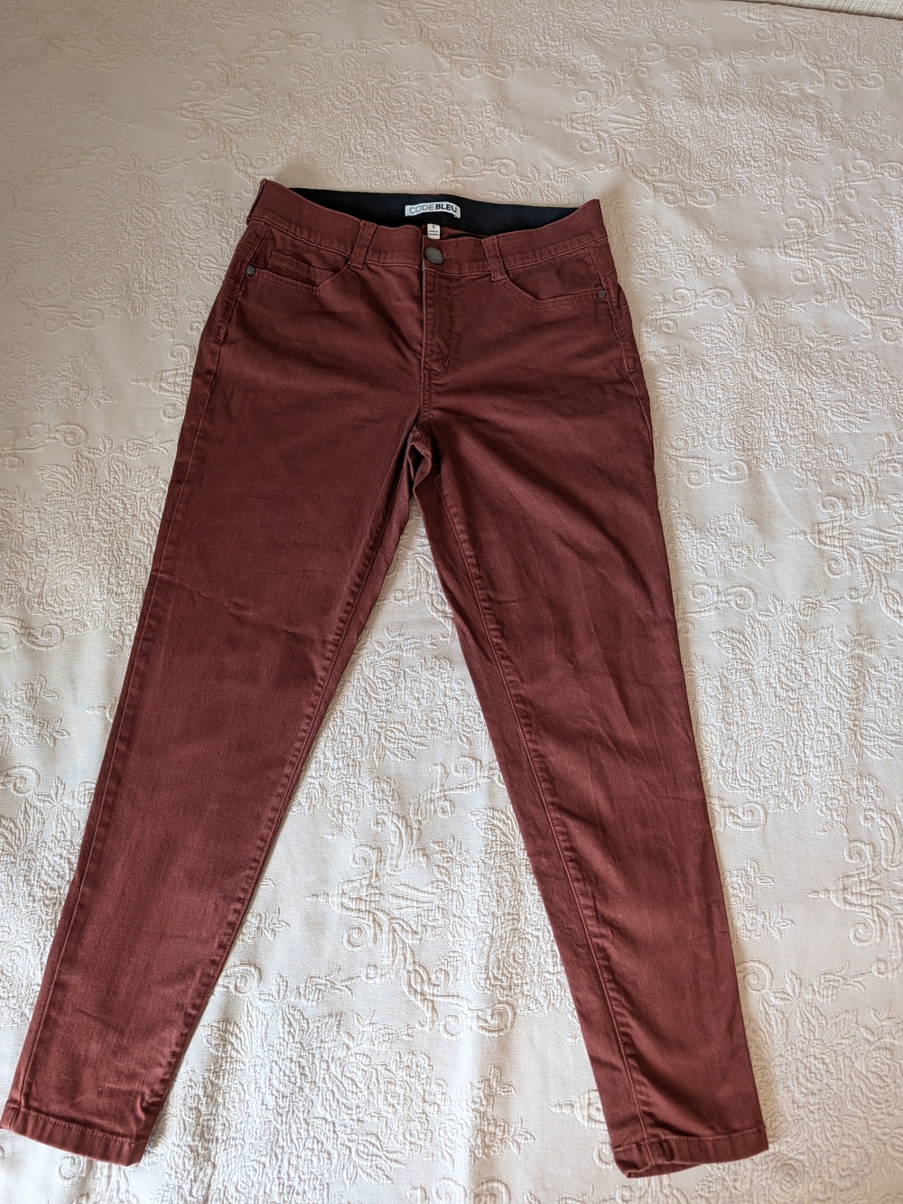 Code Bleu Skinny Jeans in Rust